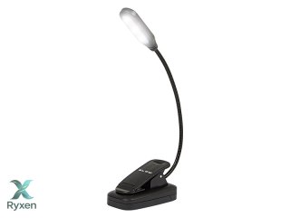44-162# Lampka biurkowa led lb-18 z klipsem czarna` Blow
