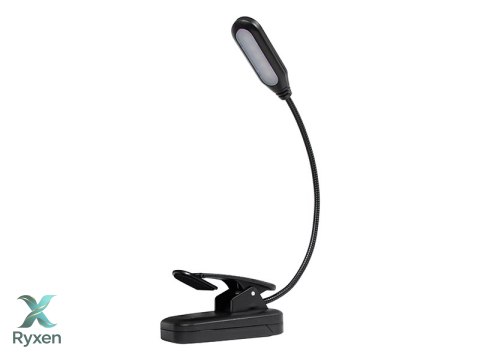 44-162# Lampka biurkowa led lb-18 z klipsem czarna` Blow