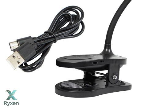 44-165# Lampka biurkowa led lb-20 z klipsem czarna` Blow