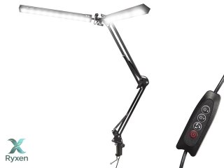 44-166# Lampka biurkowa led lb-21 czarna" podwójna Blow