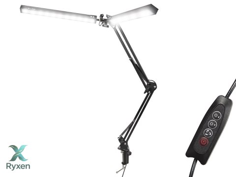 44-166# Lampka biurkowa led lb-21 czarna" podwójna Blow