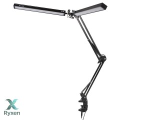 44-166# Lampka biurkowa led lb-21 czarna" podwójna Blow