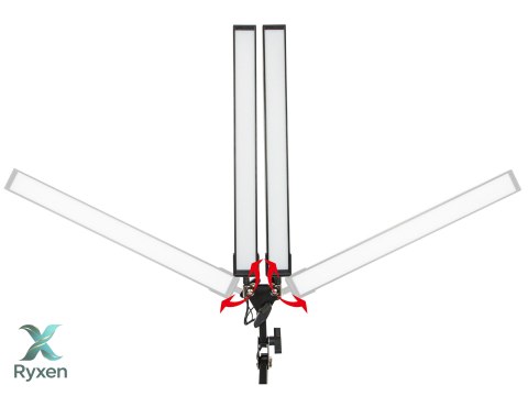 44-166# Lampka biurkowa led lb-21 czarna" podwójna Blow