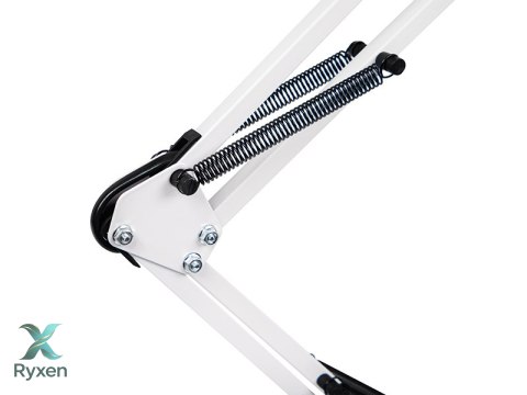 44-167# Lampka biurkowa led lb-22 kreślarska 2w1 e27 biała Blow
