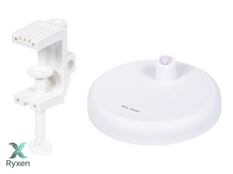 44-167# Lampka biurkowa led lb-22 kreślarska 2w1 e27 biała Blow