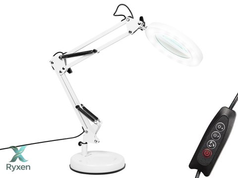 44-168# Lampka biurkowa led lb-23 biała z lupą" Blow