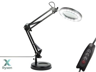 44-169# Lampka biurkowa led lb-23 czarna z lupą" Blow