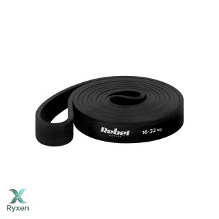 Guma do ćwiczeń lateksowa - Power Band PL-3, czarna 16-32 kg REBEL ACTIVE Rebel