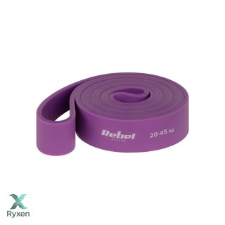 Guma do ćwiczeń lateksowa - Power Band PL-4, fioletowa 20-45 kg REBEL ACTIVE Rebel