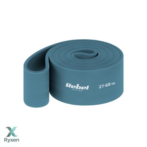 Guma do ćwiczeń lateksowa - Power Band PL-6, niebieska 27-68 kg REBEL ACTIVE Rebel
