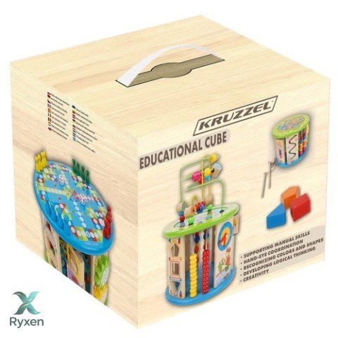 Kostka edukacyjna drewniana Kruzzel 24670 KRUZZEL