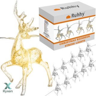 Lampki świąteczne- renifery Ruhhy 24955 RUHHY