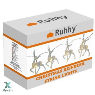 Lampki świąteczne- renifery Ruhhy 24955 RUHHY