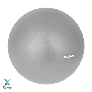 Mini piłka gimnastyczna do pilates rehabilitacyjna 25cm, kolor szary , REBEL ACTIVE Rebel