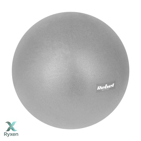 Mini piłka gimnastyczna do pilates rehabilitacyjna 25cm, kolor szary , REBEL ACTIVE Rebel