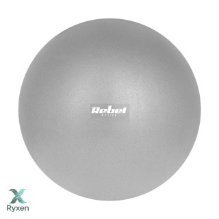 Mini piłka gimnastyczna do pilates rehabilitacyjna 25cm, kolor szary , REBEL ACTIVE Rebel