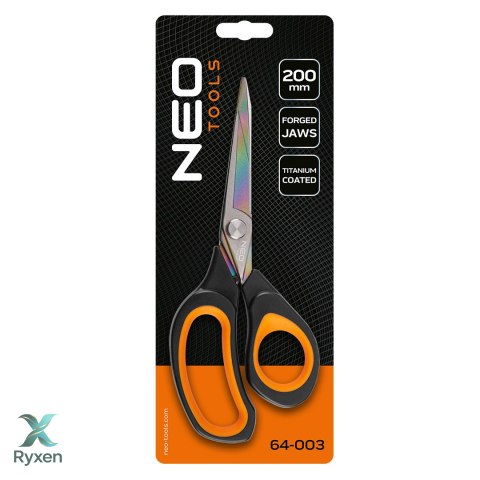 Nożyczki kute, tytanowy finish 200 mm NEO TOOLS