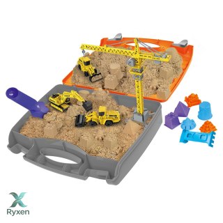 Plac budowy z piaskiem kinetycznym, zabawka w walizce NEO TOOLS