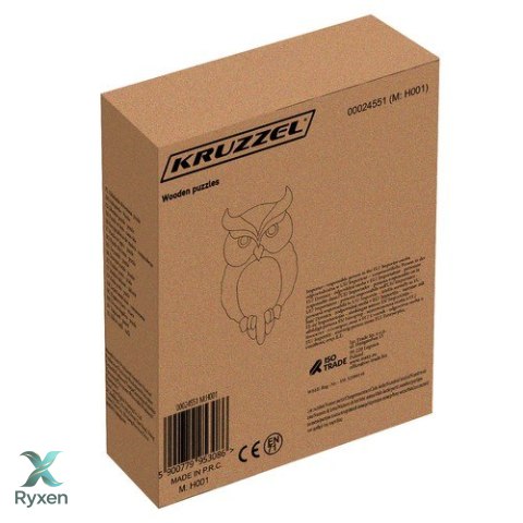 Układanka drewniana- puzzle Kruzzel 24551 KRUZZEL