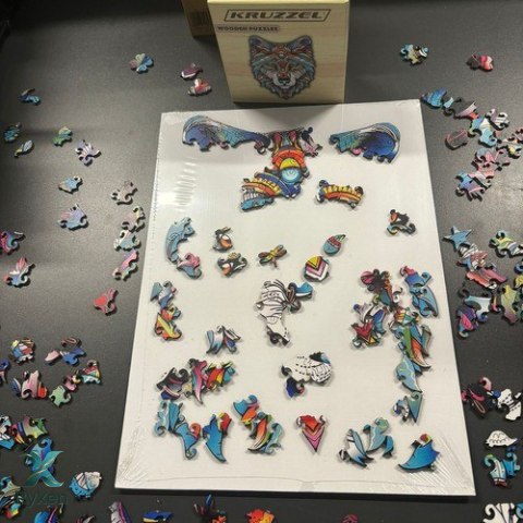 Układanka drewniana- puzzle Kruzzel 24552 KRUZZEL
