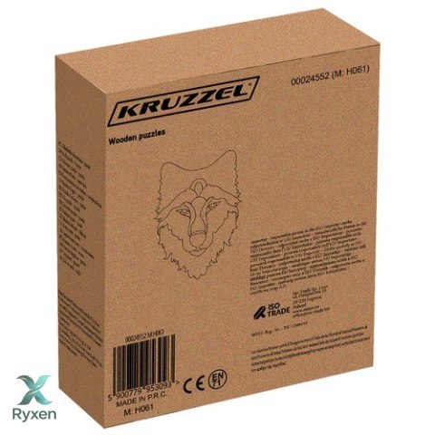 Układanka drewniana- puzzle Kruzzel 24552 KRUZZEL