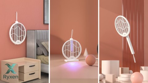 Elektryczna łapka / lampka na owady składana 3w1 TEESA Teesa