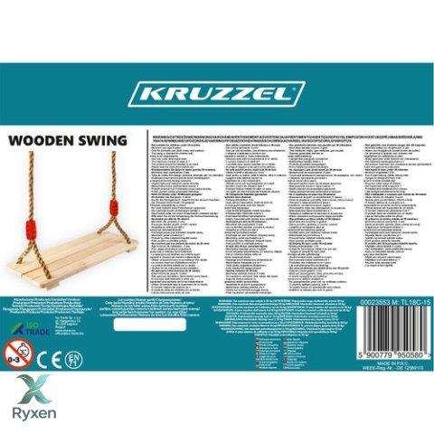 Huśtawka drewniana 23553 KRUZZEL