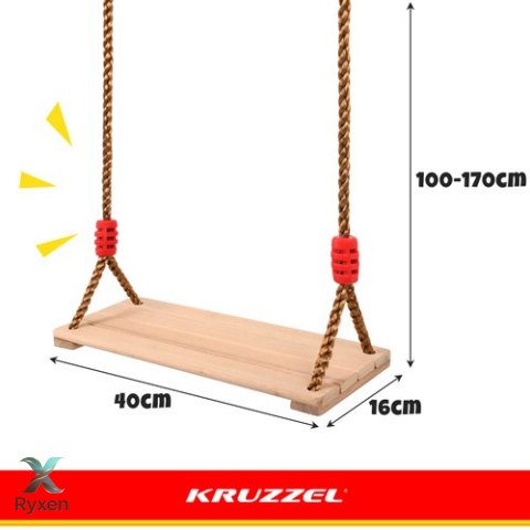 Huśtawka drewniana 23553 KRUZZEL