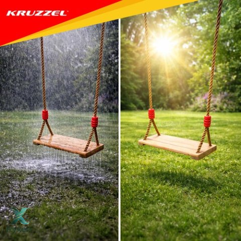 Huśtawka drewniana 23553 KRUZZEL