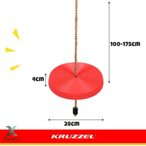 Huśtawka ogrodowa okrągła plastikowa 23554 KRUZZEL