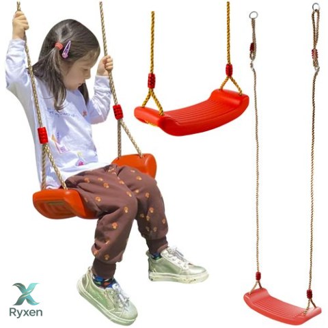 Huśtawka plastikowa - czerwona 23555 KRUZZEL