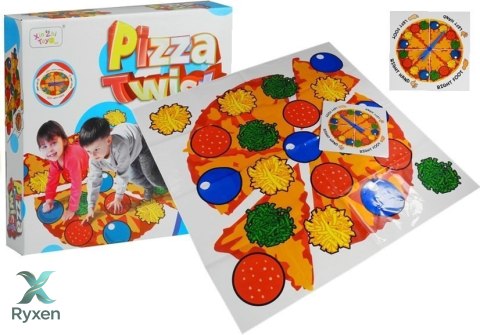 Aktywna Gra Zręcznościowa Rodzinna Pizza Mata Tarcza Losująca LEAN TOYS