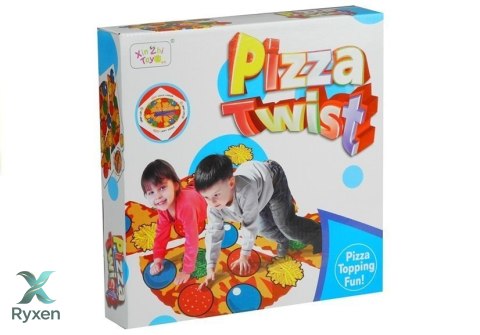 Aktywna Gra Zręcznościowa Rodzinna Pizza Mata Tarcza Losująca LEAN TOYS