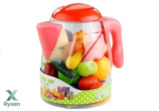 Artykuły Spozywcze W Dzbanku Warzywa Owoce 50 Elem LEAN TOYS