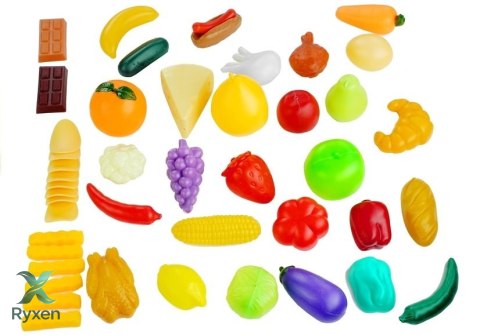 Artykuły Spozywcze W Dzbanku Warzywa Owoce 50 Elem LEAN TOYS