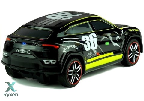 Auto Zdalnie Sterowane Sportowe Pilot R/C Czarne LEAN TOYS