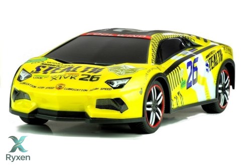 Auto Zdalnie Sterowane Sportowe Pilot R/C Żółte LEAN TOYS