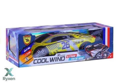 Auto Zdalnie Sterowane Sportowe Pilot R/C Żółte LEAN TOYS