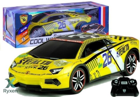 Auto Zdalnie Sterowane Sportowe Pilot R/C Żółte LEAN TOYS
