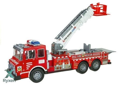 Duży Zestaw Straż Pożarna Wóz Strażacki Figurki Quad Kask Dla Dziecka LEAN TOYS