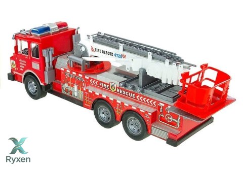 Duży Zestaw Straż Pożarna Wóz Strażacki Figurki Quad Kask Dla Dziecka LEAN TOYS