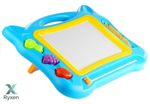 Duży Znikopis Tablica Magnetyczna Stempelki 2w1 LEAN TOYS