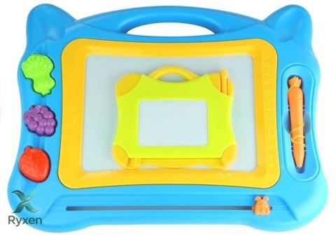 Duży Znikopis Tablica Magnetyczna Stempelki 2w1 LEAN TOYS
