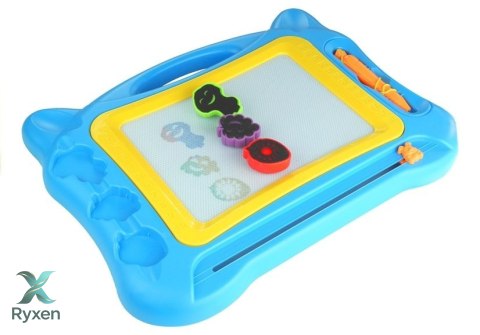 Duży Znikopis Tablica Magnetyczna Stempelki 2w1 LEAN TOYS