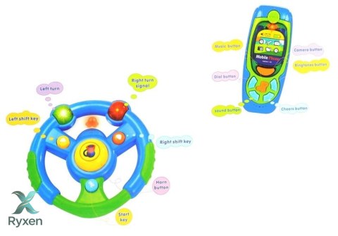 Dźwiękowy Zestaw Edukacyjny Kierowca Klucze Pilot LEAN TOYS