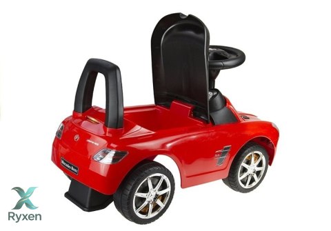 Jeździk Mercedes SLS AMG Pchacz Dla Dziecka Oparcie Schowek Czerwony LEAN CARS