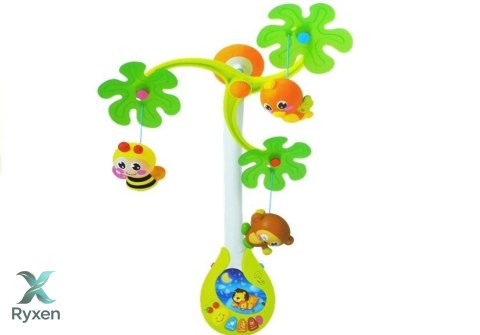 Karuzela Pozytywka Zabawki Grzechotki Dla Maluszka LEAN TOYS