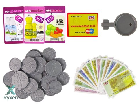 Kasa Fiskalna Dotykowa Akcesoria Czytnik Dźwięk LEAN TOYS