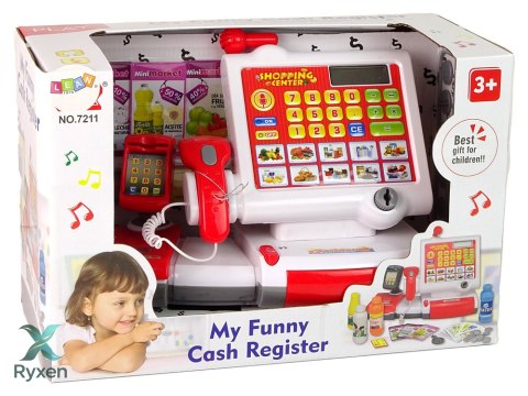 Kasa Fiskalna Dotykowa Akcesoria Czytnik Dźwięk LEAN TOYS