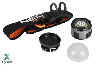 Lampa czołowa biwakowa aku 250+200 lm NEO TOOLS
